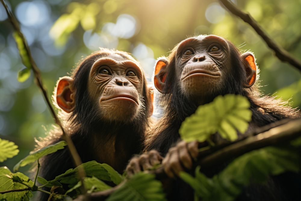 Chimpanzees in Gombe Stream National Park